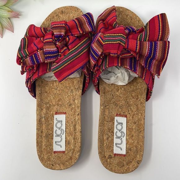 Sugar Women's Xenonc Twist-Tie Slide Sandals - Picture 4 of 12